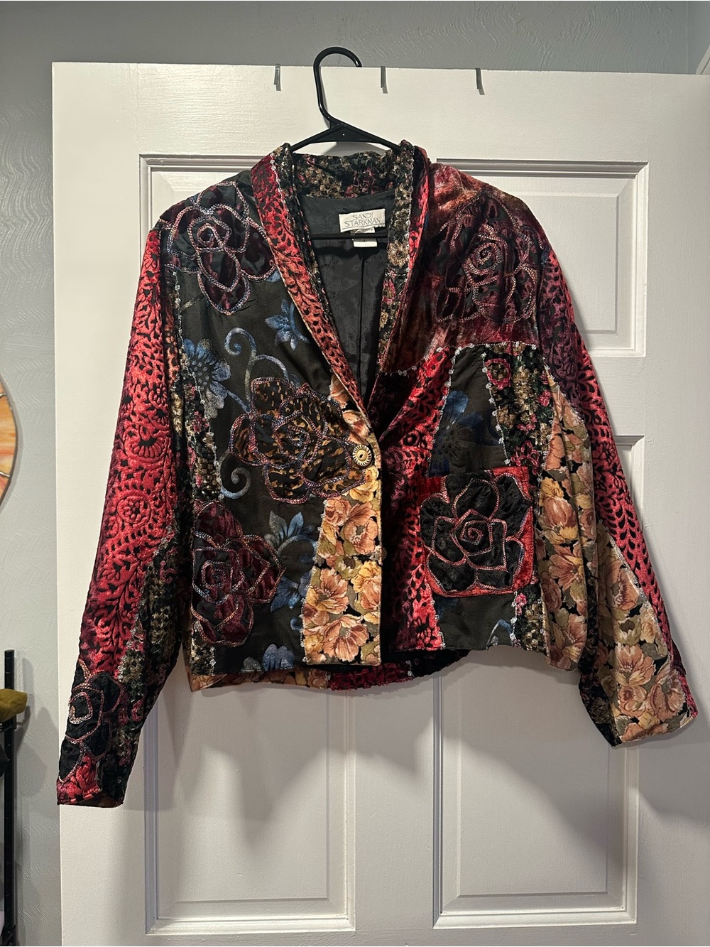 Sandy Starkman Vintage Embroidered Floral Jacket